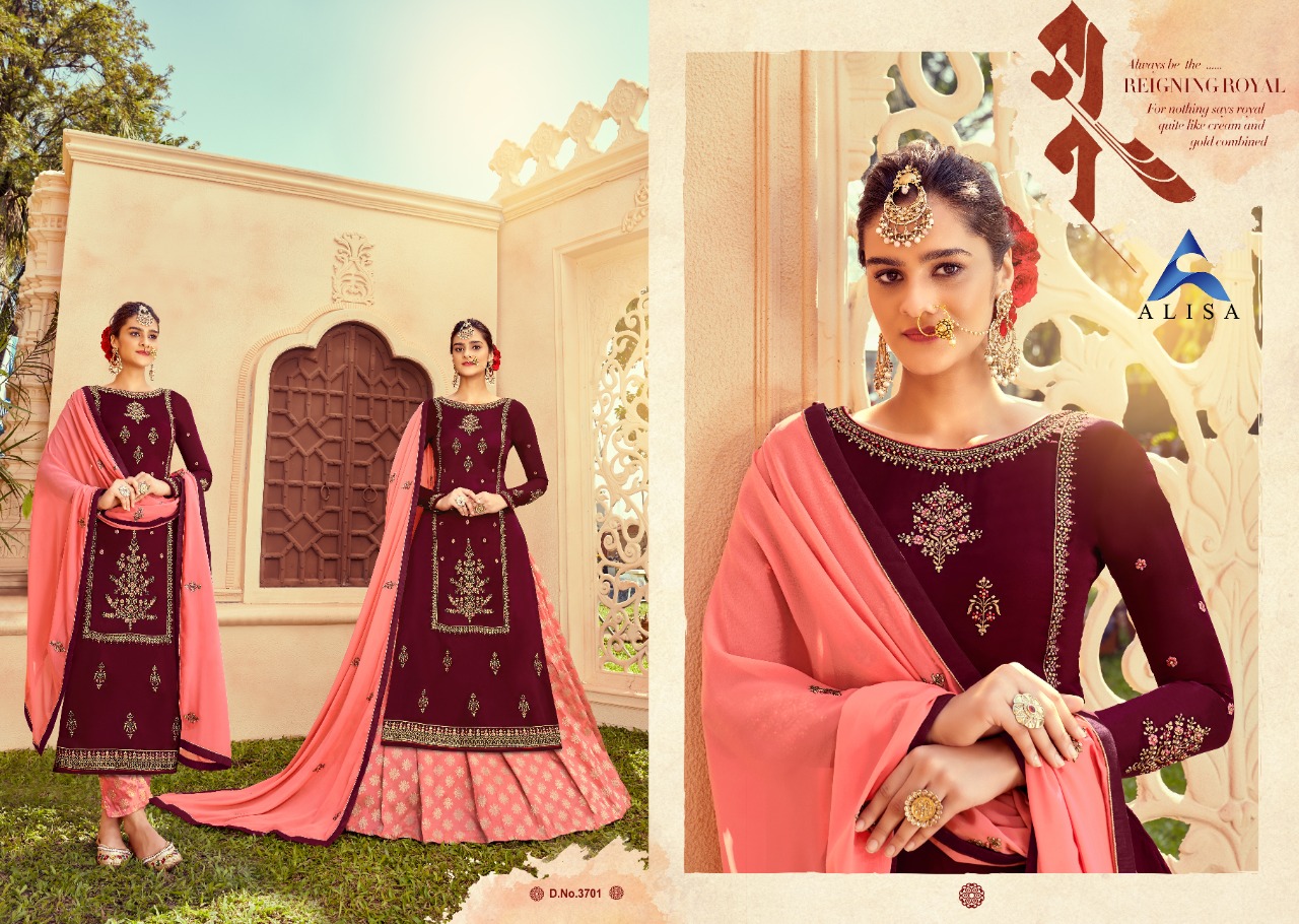 Alisa Present Musk Ghaghra Wedding Wear  Catalogue