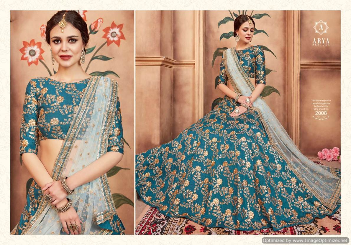 Arya Presents Florals 2 Heavy Designer Lehenga Wholesaler