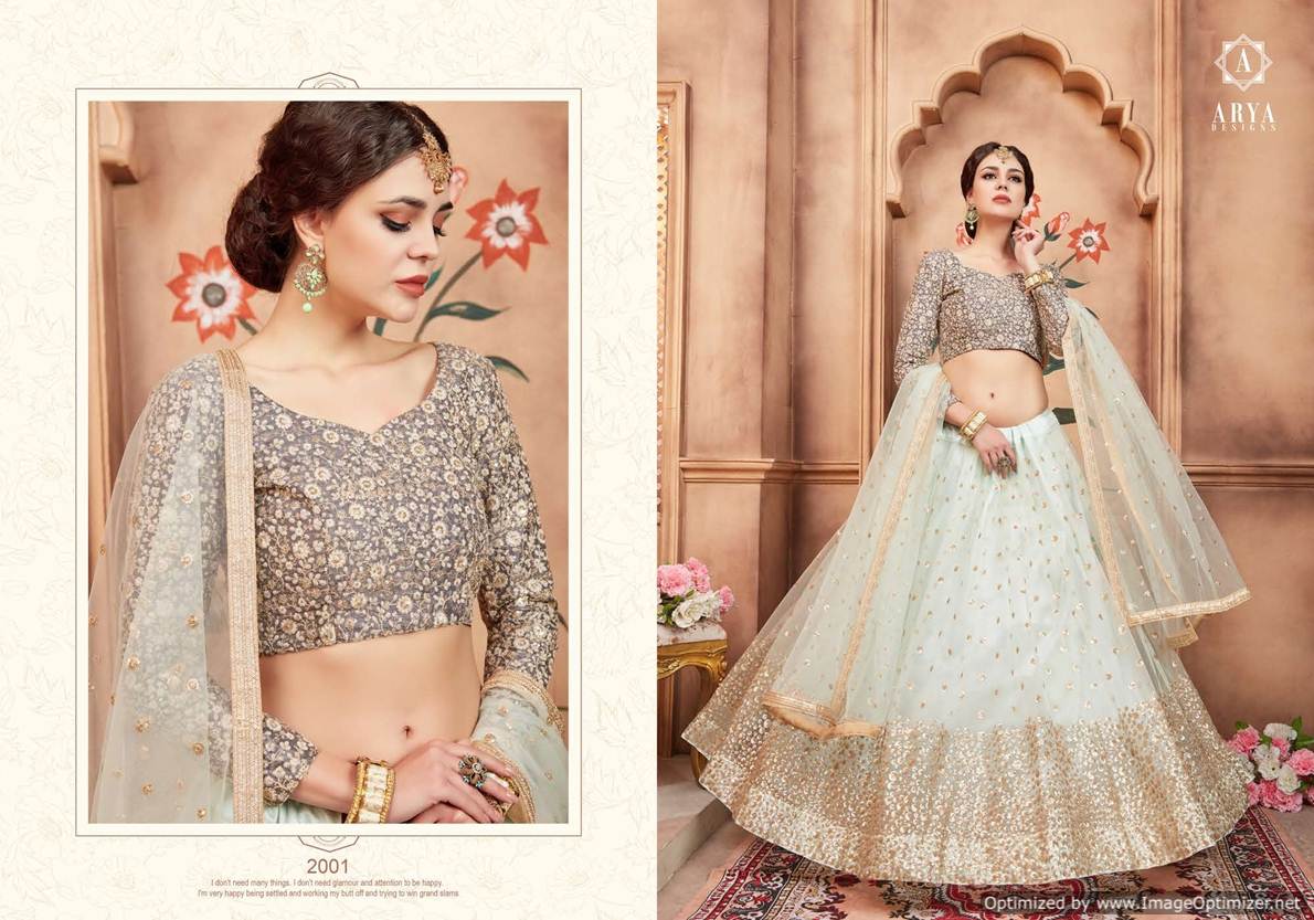 Arya Presents Florals 2 Heavy Designer Lehenga Wholesaler