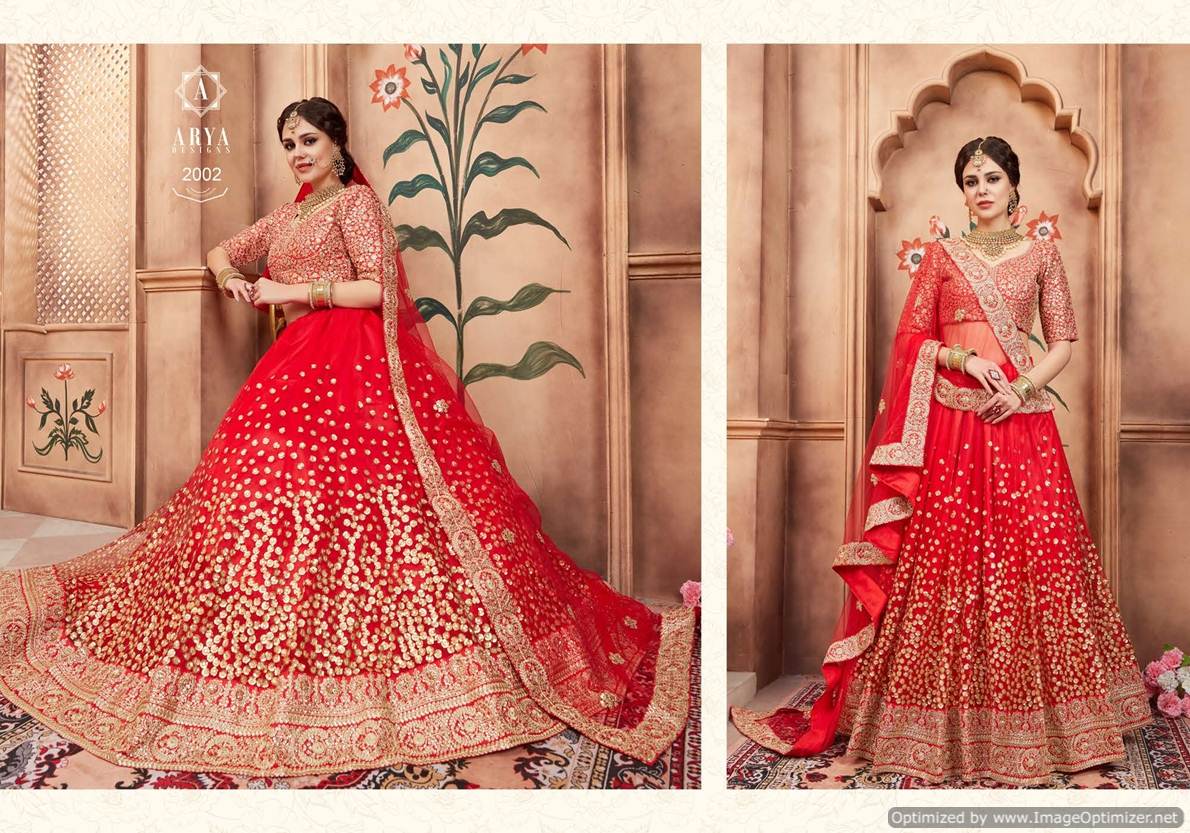 Arya Presents Florals 2 Heavy Designer Lehenga Wholesaler