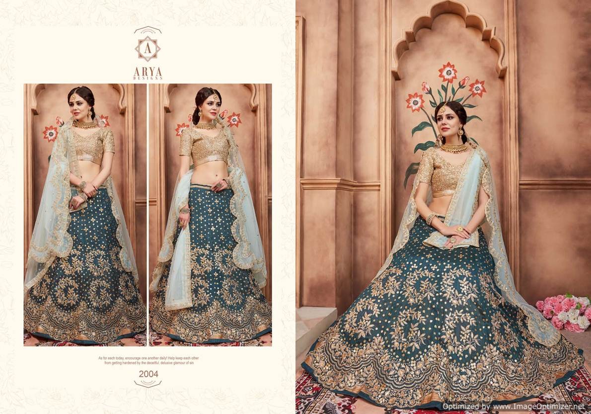 Arya Presents Florals 2 Heavy Designer Lehenga Wholesaler