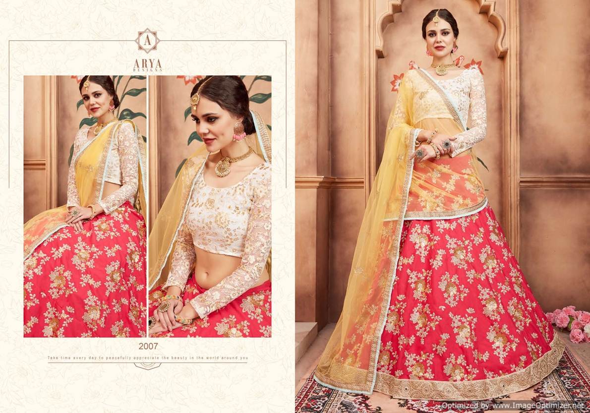 Arya Presents Florals 2 Heavy Designer Lehenga Wholesaler