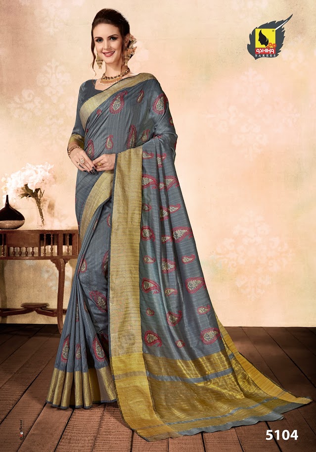 Ashika Present Bansuri Sarees Catalogue