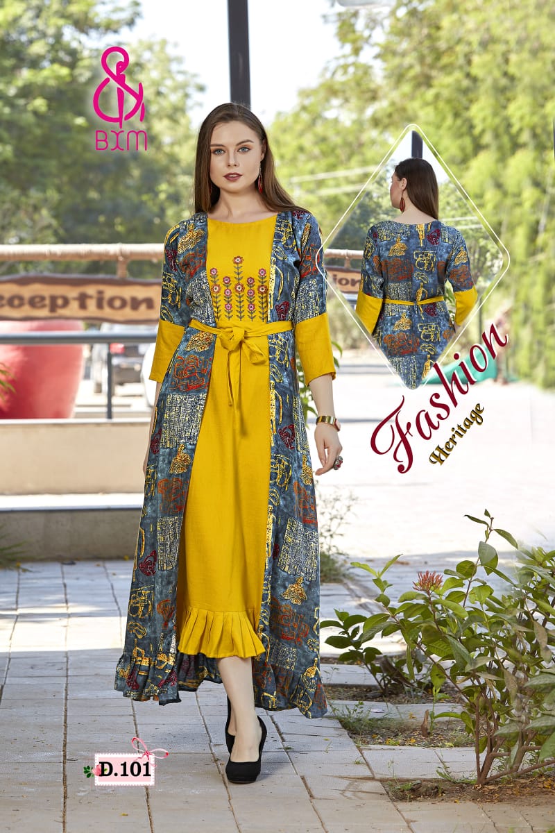 Latest Collection Of Bxm Shagun Vol 1 Kurtis Catalogue