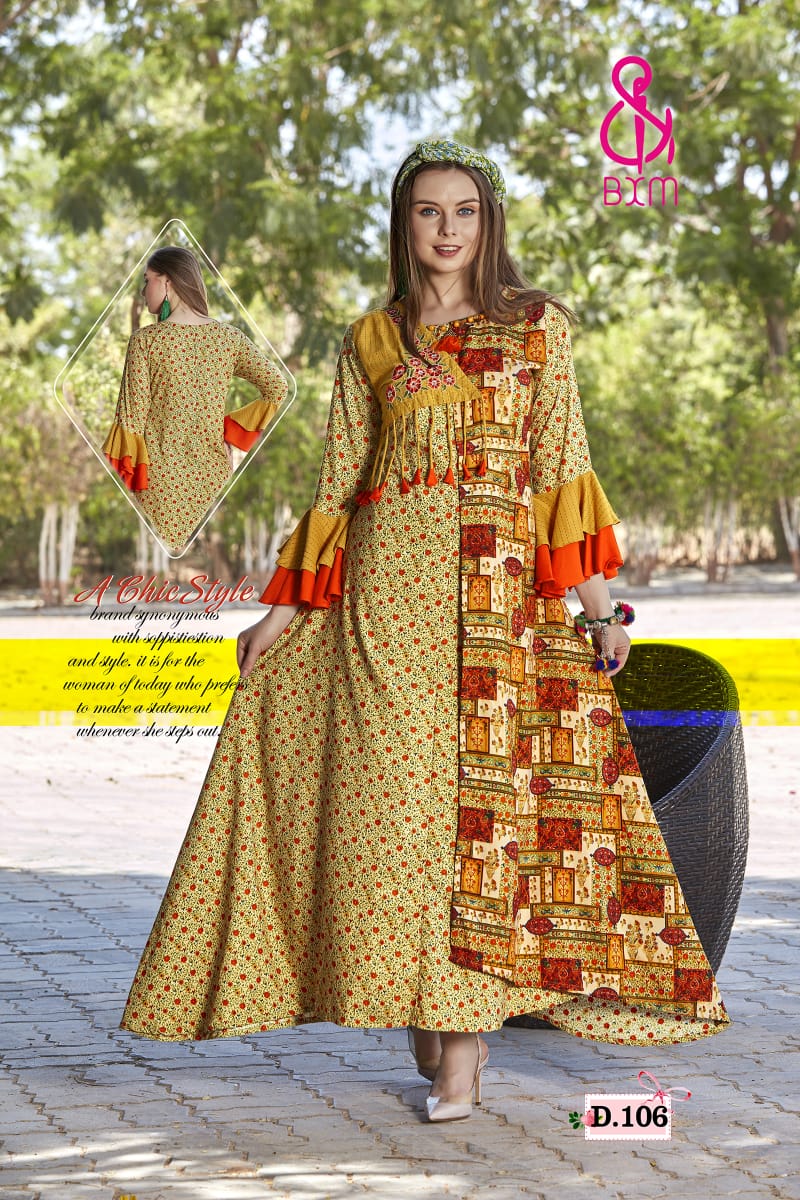 Latest Collection Of Bxm Shagun Vol 1 Kurtis Catalogue