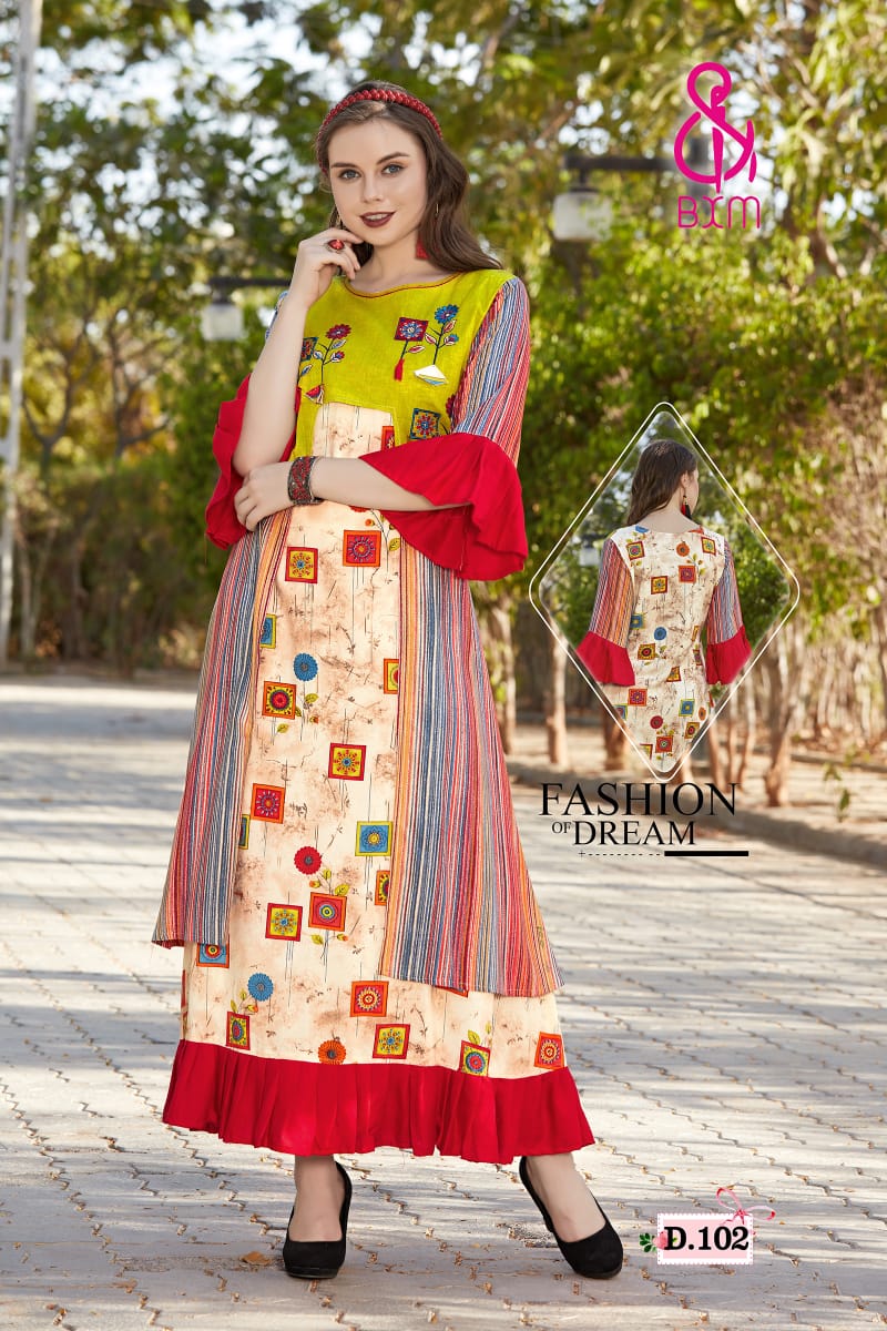 Latest Collection Of Bxm Shagun Vol 1 Kurtis Catalogue