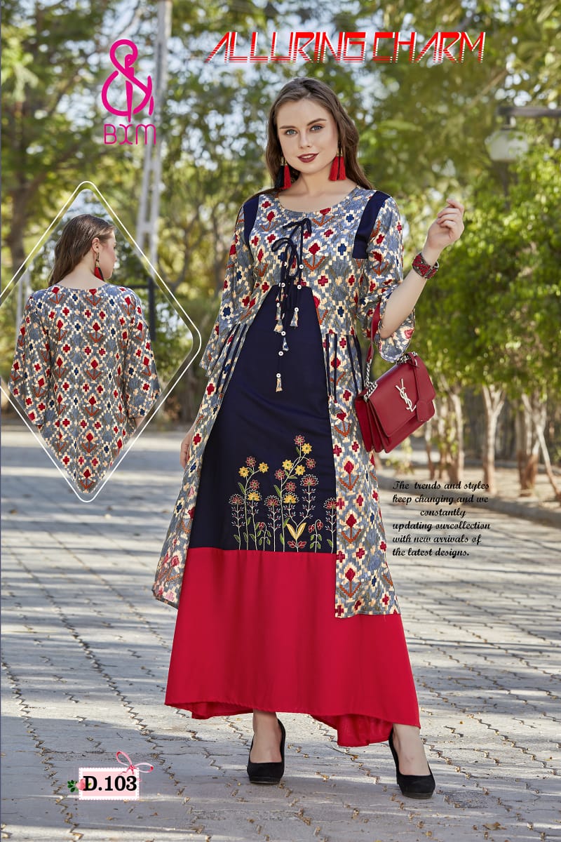 Latest Collection Of Bxm Shagun Vol 1 Kurtis Catalogue