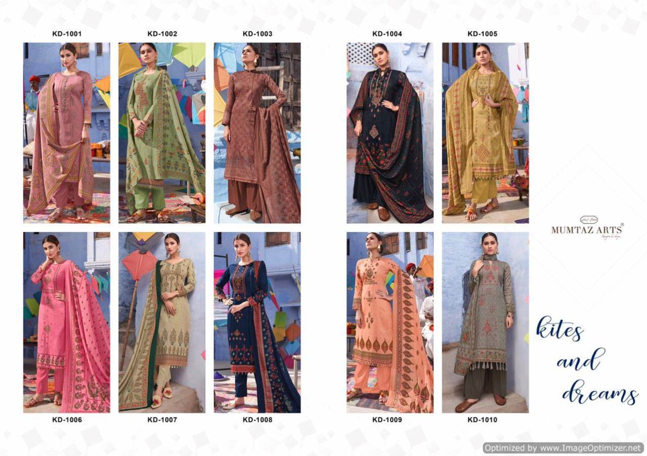 Mumtaz Present Kites And Dreams Dress Material Collection.