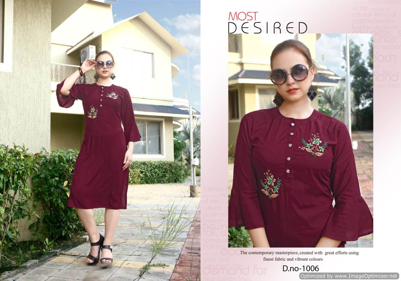 Poorvi Present Queen Casual Wear Kurti Collection