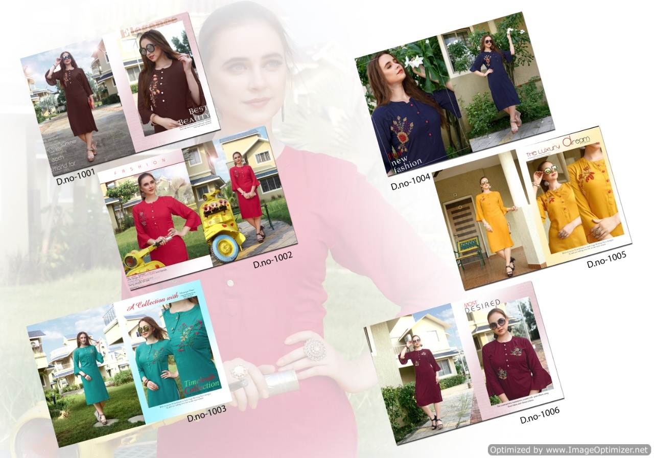 Poorvi Present Queen Casual Wear Kurti Collection