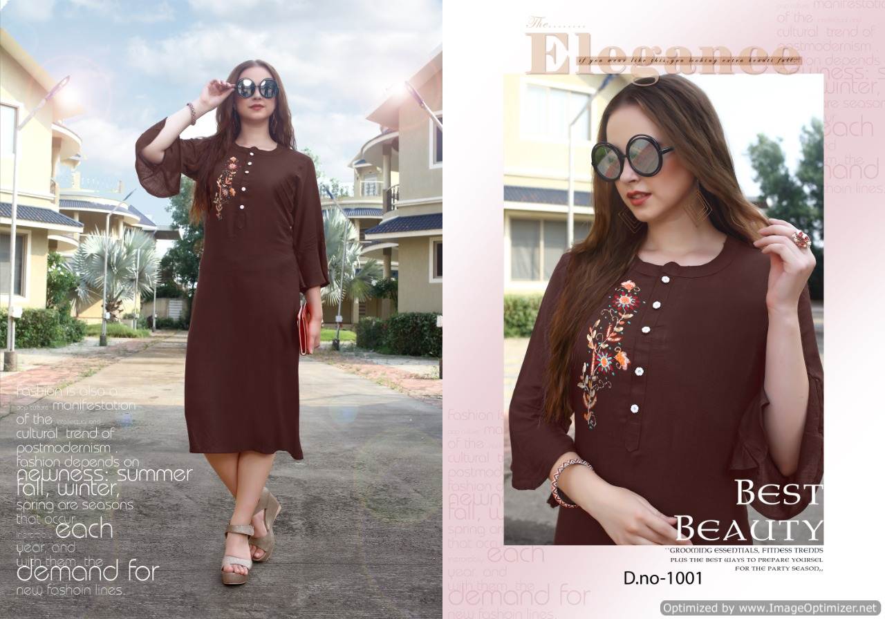 Poorvi Present Queen Casual Wear Kurti Collection