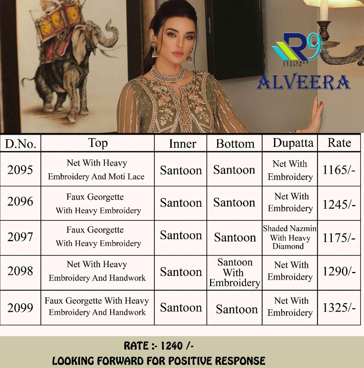 R9 Present Alveera Salwar Suit Catalogue