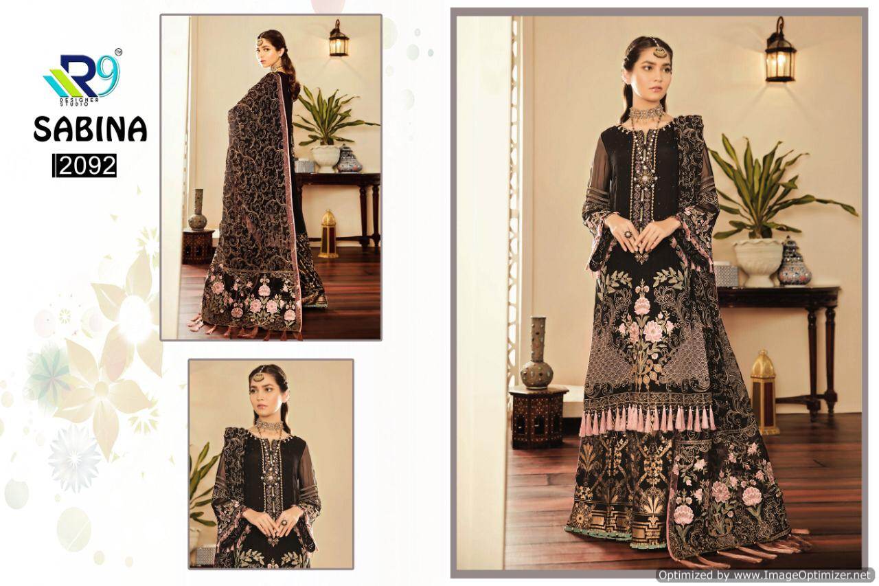 R9 Present Sabina Pakistani Salwar Suits Collection.