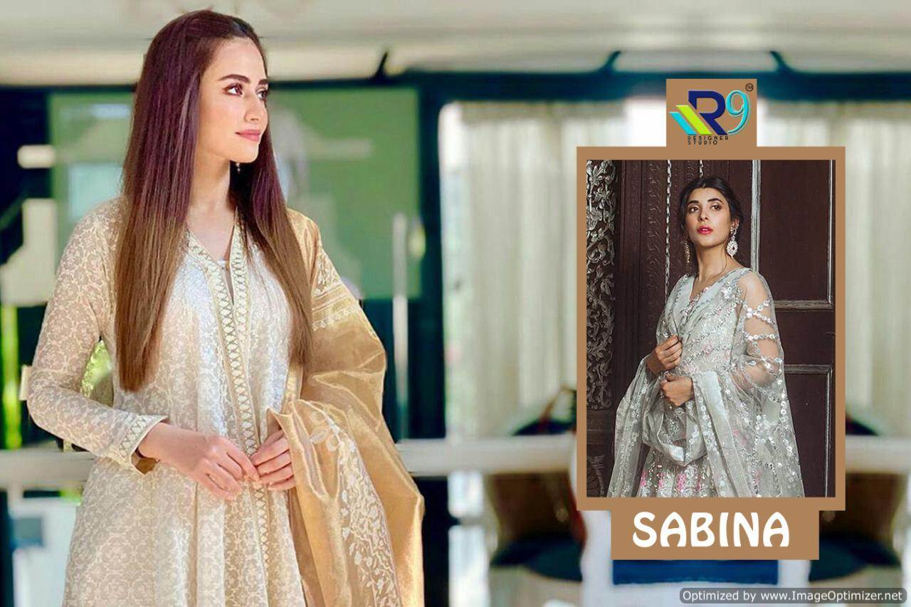 R9 Present Sabina Pakistani Salwar Suits Collection.