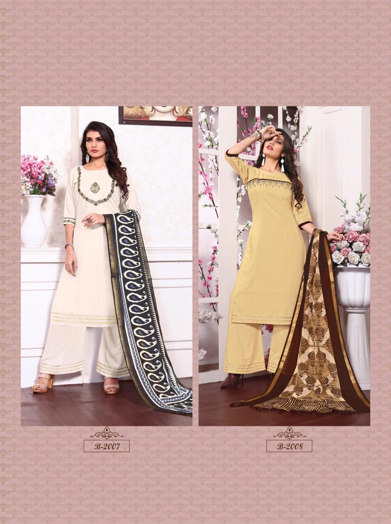 Rt Present Pastel Vol 2 Kurtis Plazzogharara & Dupatta Catalogue