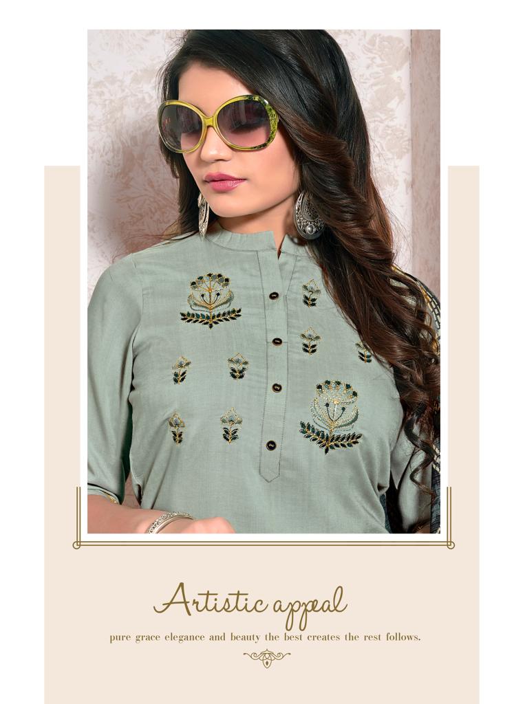 Rt Present Pastel Vol 2 Kurtis Plazzogharara & Dupatta Catalogue