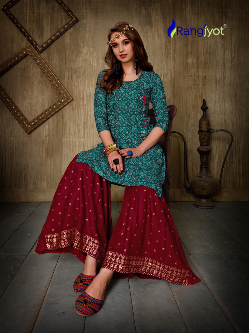 Rangjyot  Present Nagma Vol 1 Kurtis Catalogue