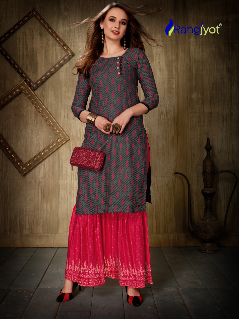 Rangjyot  Present Nagma Vol 1 Kurtis Catalogue