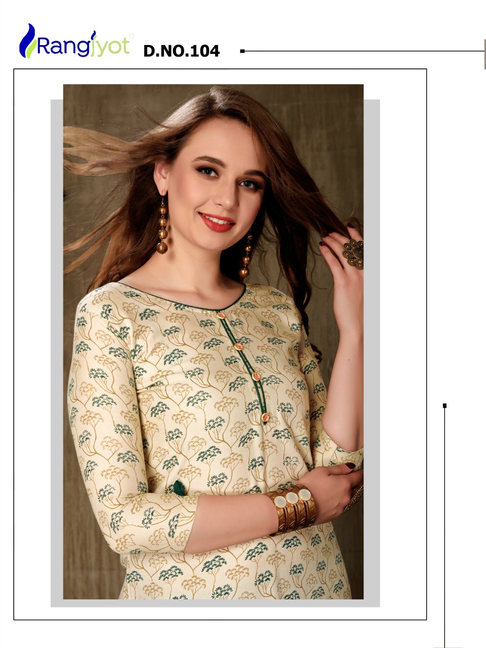 Rangjyot  Present Nagma Vol 1 Kurtis Catalogue