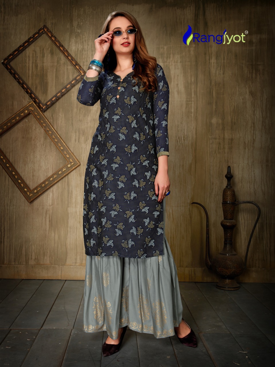 Rangjyot  Present Nagma Vol 1 Kurtis Catalogue