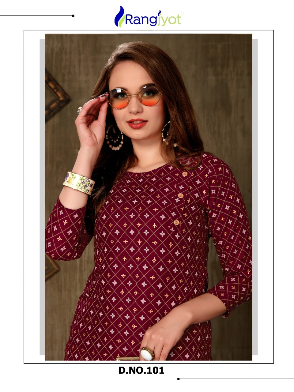 Rangjyot  Present Nagma Vol 1 Kurtis Catalogue