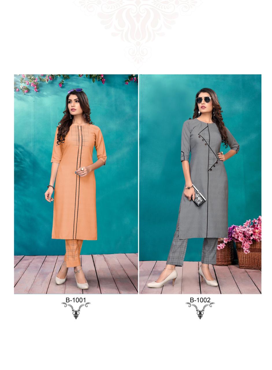 Rijiya Trends Present Hunny Bunny Kurtis With Pant Catalogue