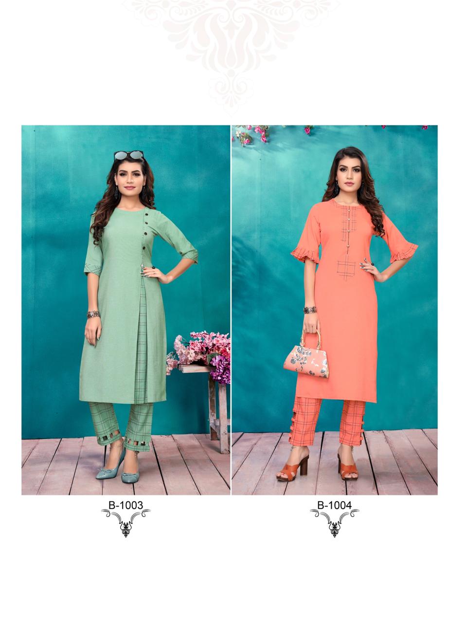 Rijiya Trends Present Hunny Bunny Kurtis With Pant Catalogue