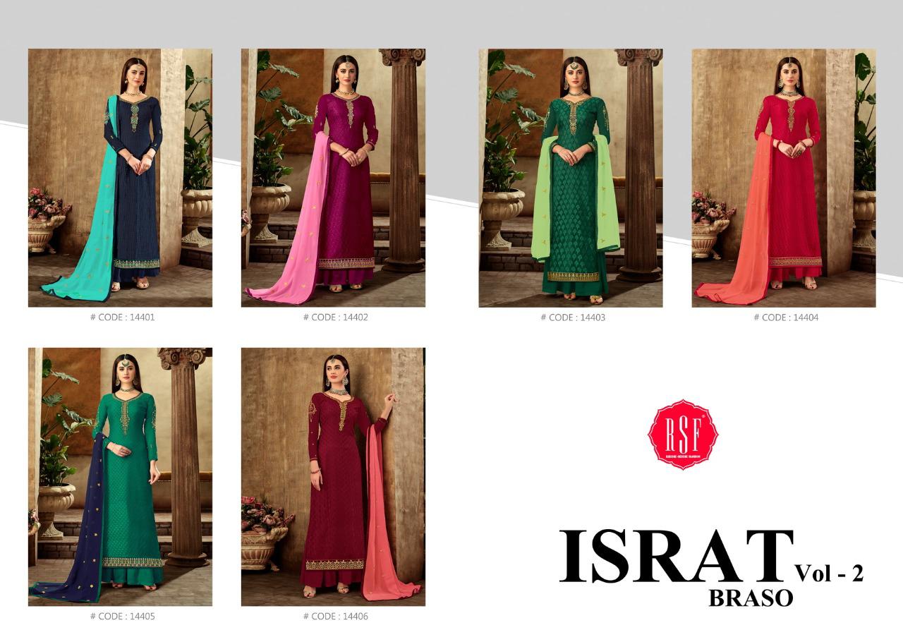 Rsf Present Israt Braso Vol 2 Salwar Suits Collection.