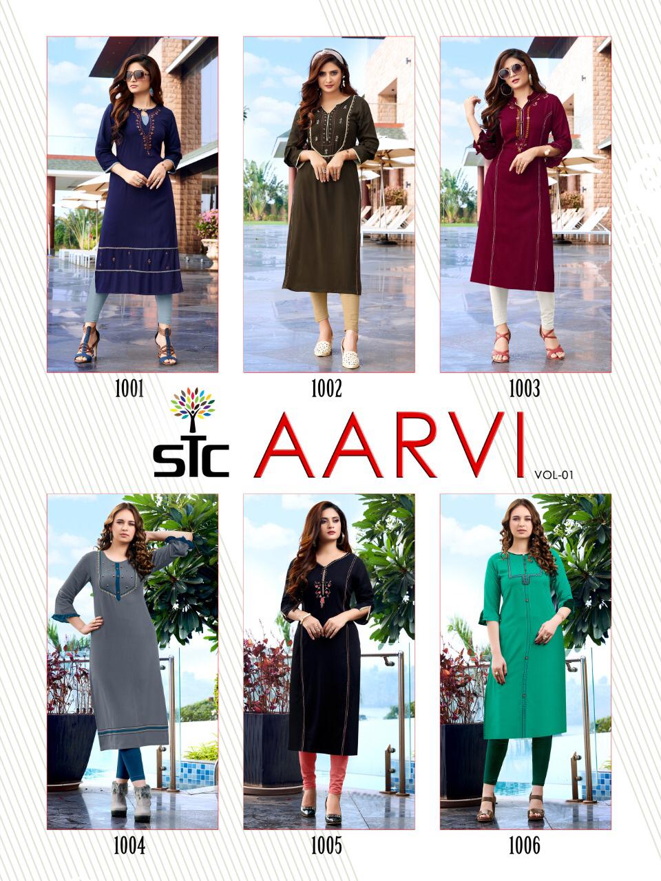 Stc Present Aarvi Vol 1 Kurtis Catalogue