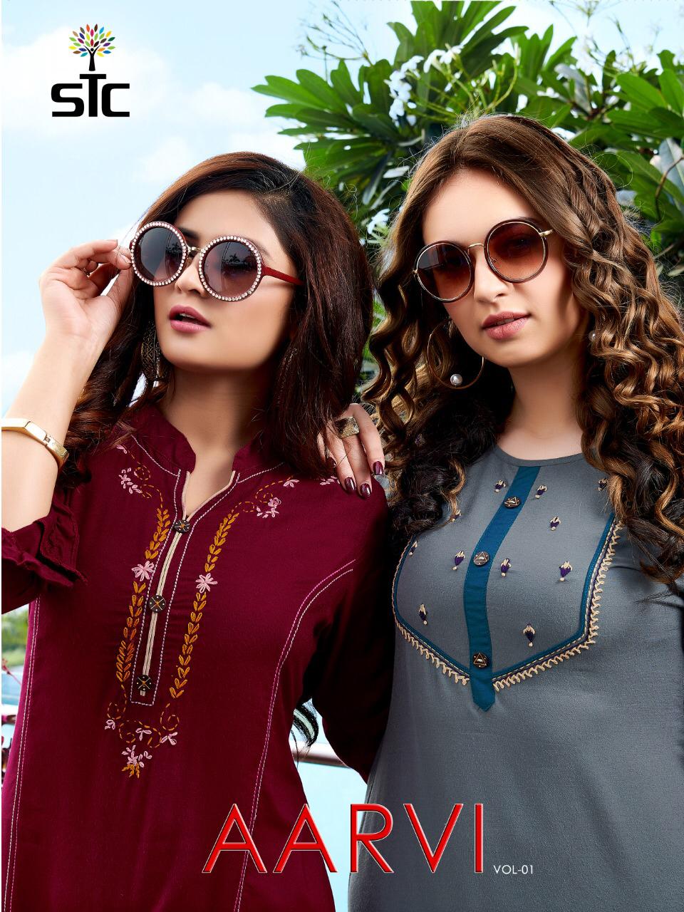 Stc Present Aarvi Vol 1 Kurtis Catalogue