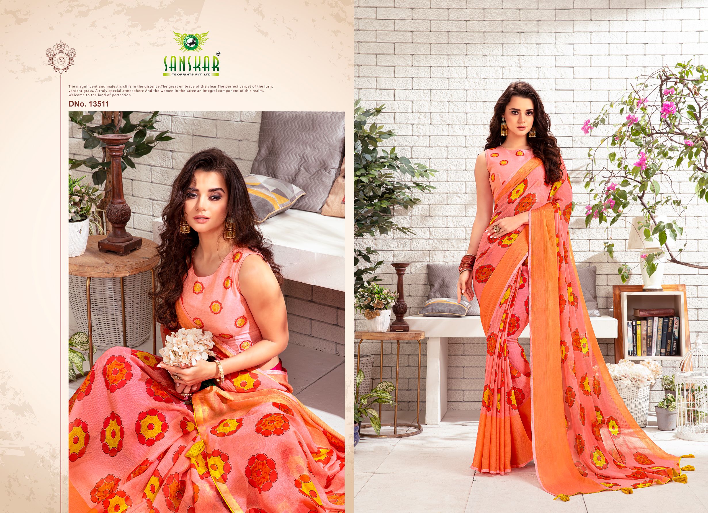 Buy MIRCHI FASHION Printed, Floral Print Bollywood Chiffon Multicolor,  Green Sarees Online @ Best Price In India | Flipkart.com