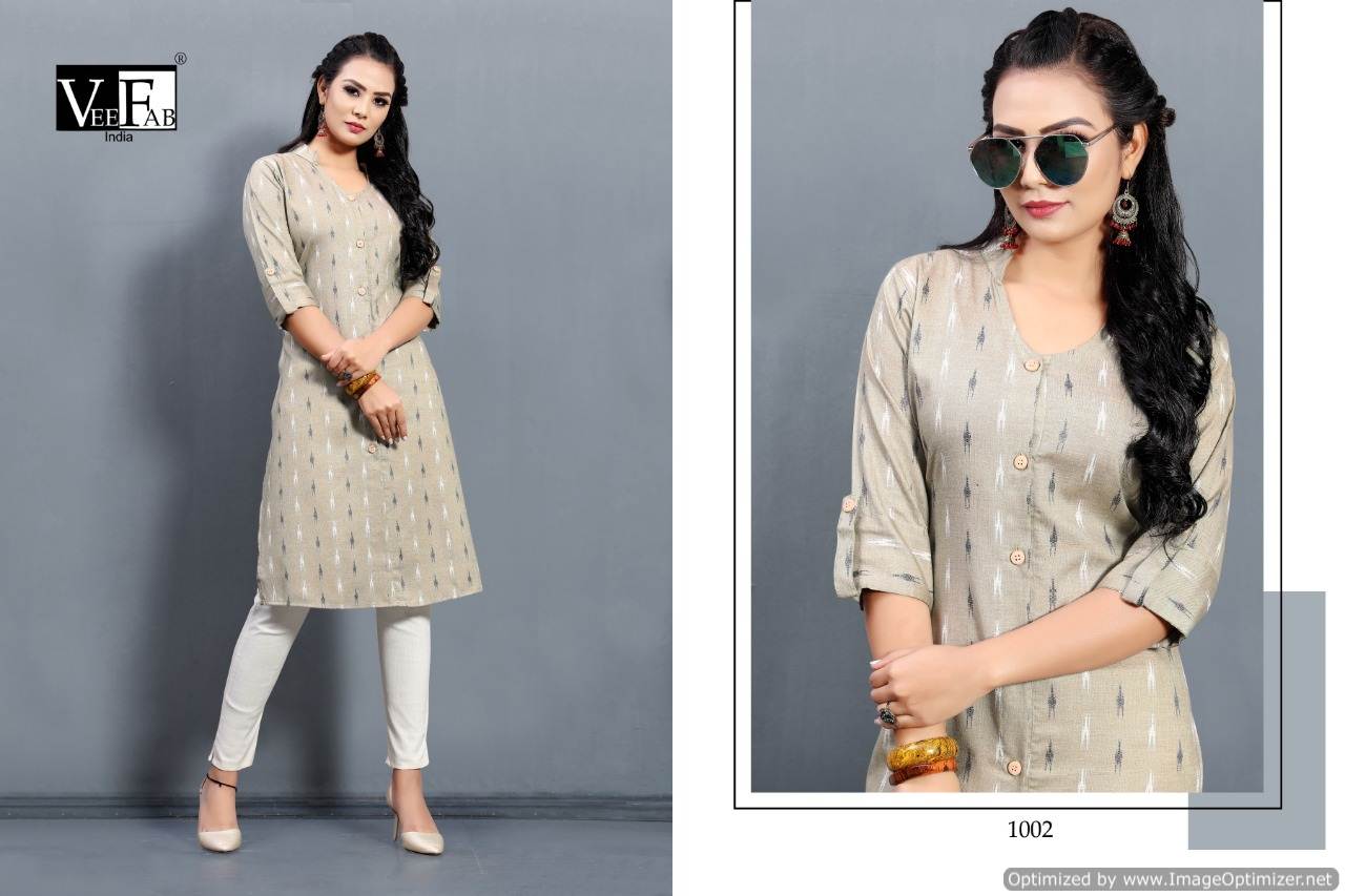 Vf Present Queen Casual Wear Printed Kurtis Catalogue.