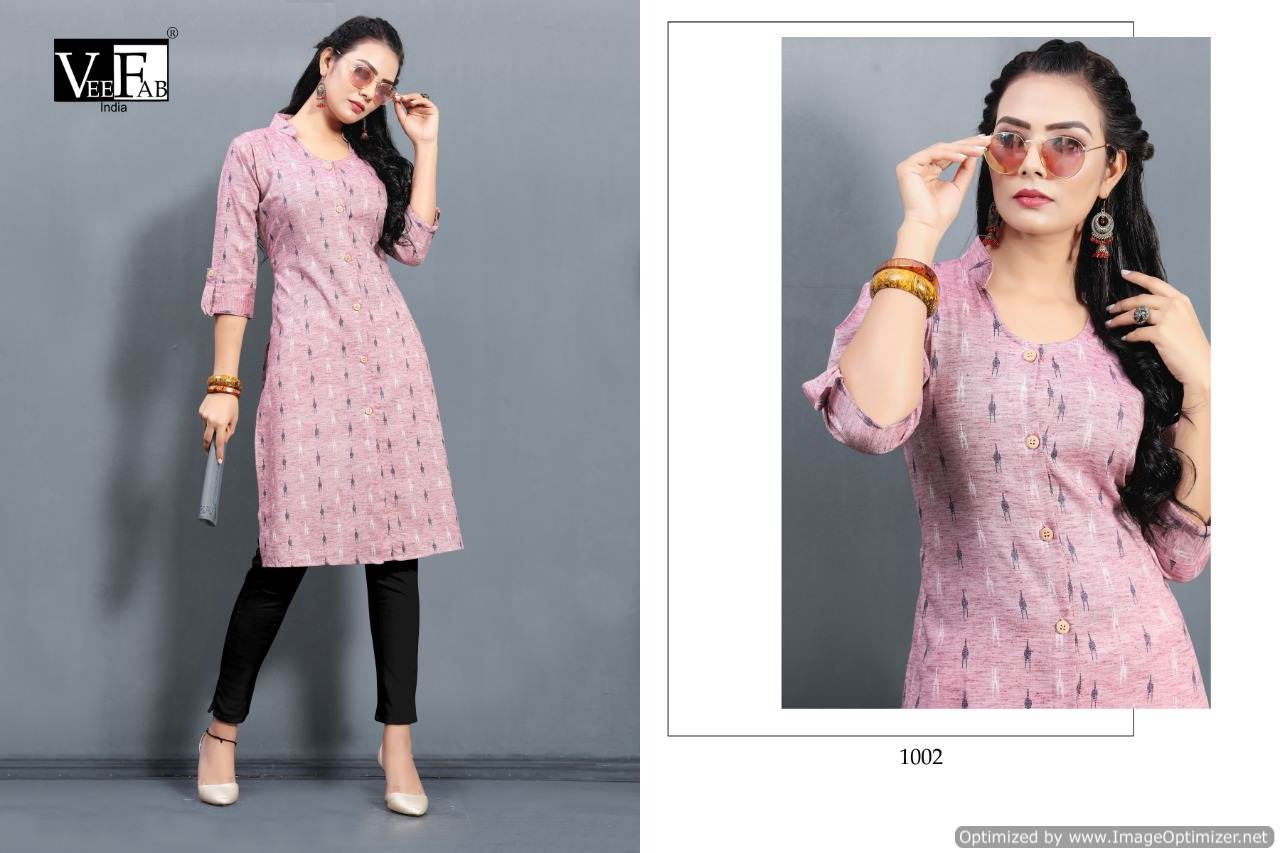 Vf Present Queen Casual Wear Printed Kurtis Catalogue.