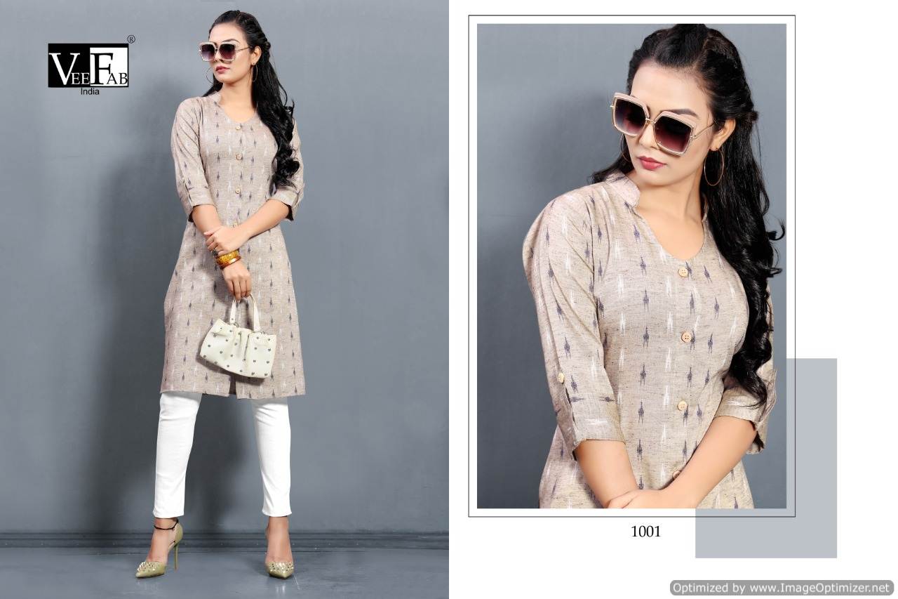 Vf Present Queen Casual Wear Printed Kurtis Catalogue.