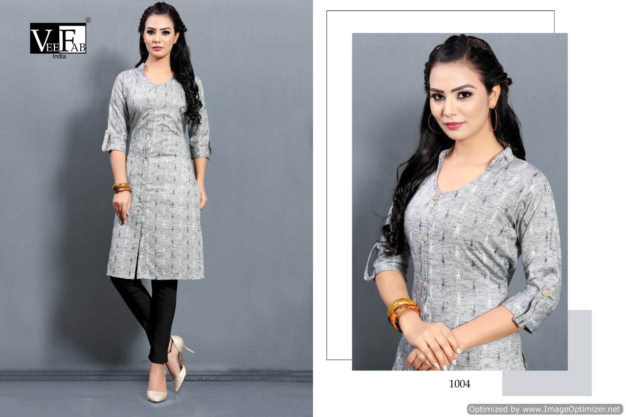 Vf Present Queen Casual Wear Printed Kurtis Catalogue.