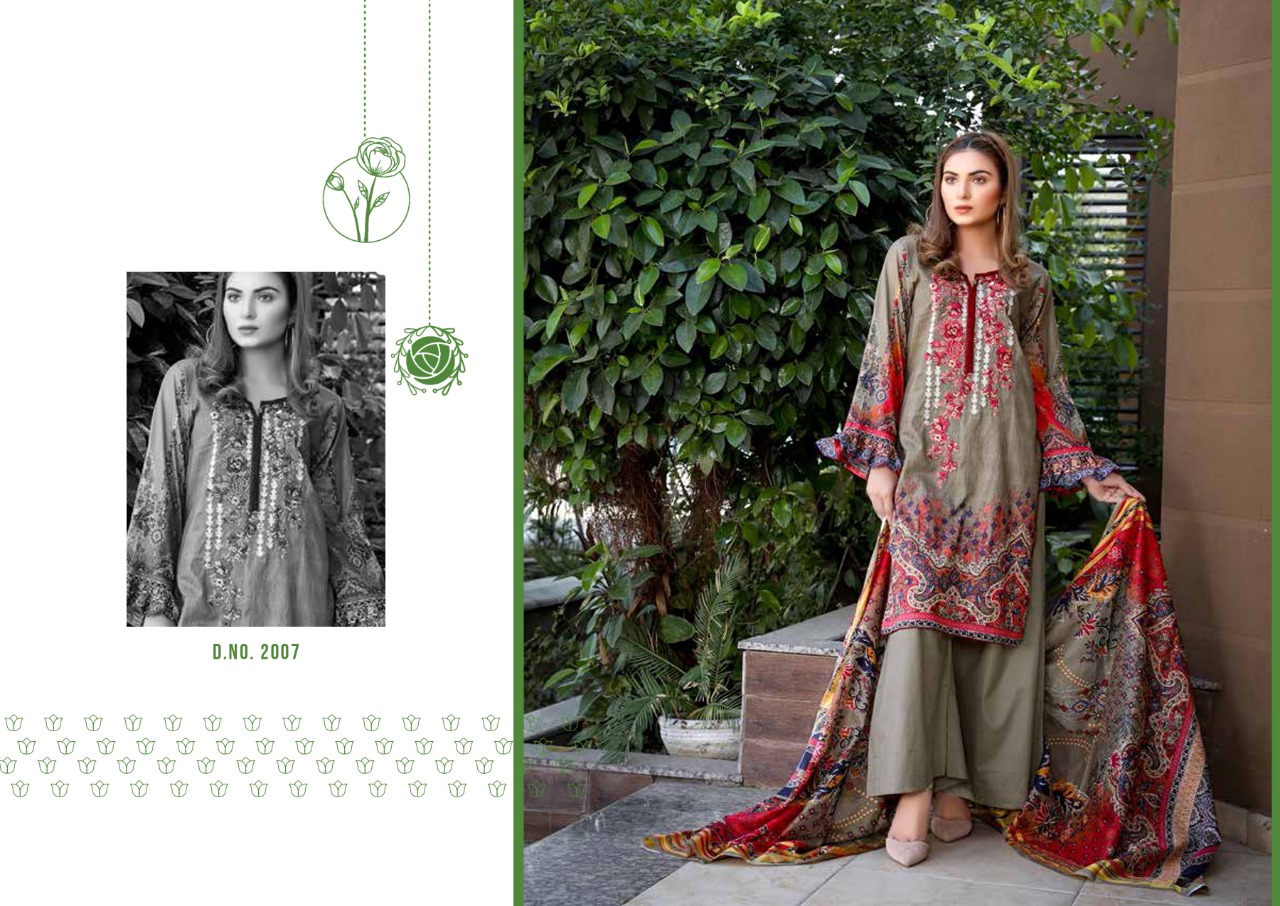 Yashika Presents  Mehnoor Vol  2  Karachi Dress Material