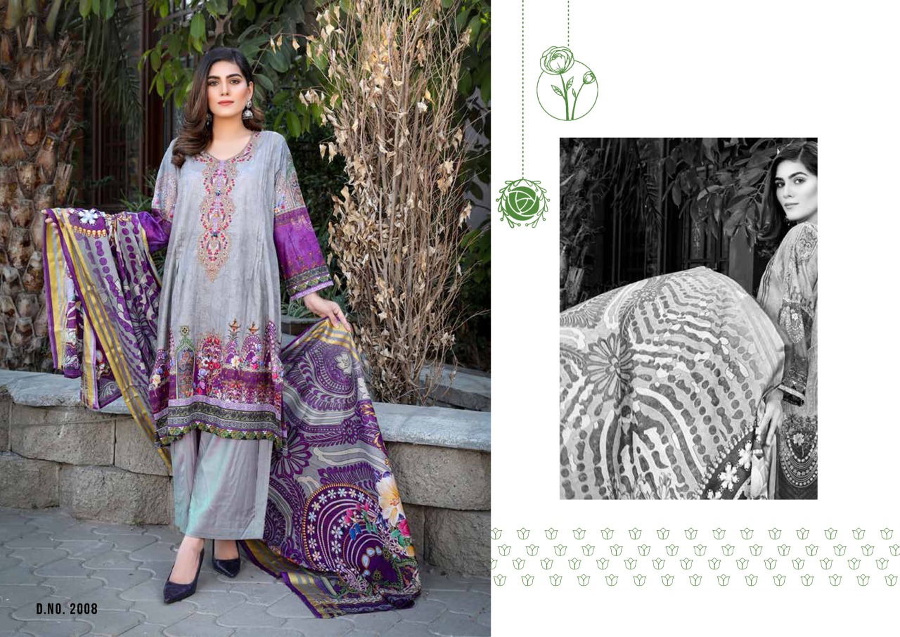 Yashika Presents  Mehnoor Vol  2  Karachi Dress Material