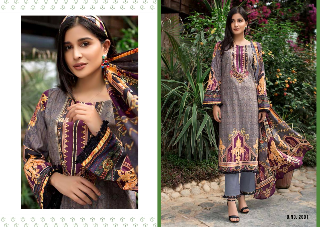 Yashika Presents  Mehnoor Vol  2  Karachi Dress Material