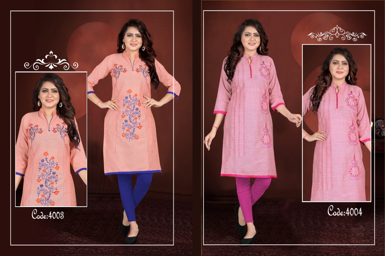 Poorvi Present Nazrana Vol 4 Kurtis Catalogue