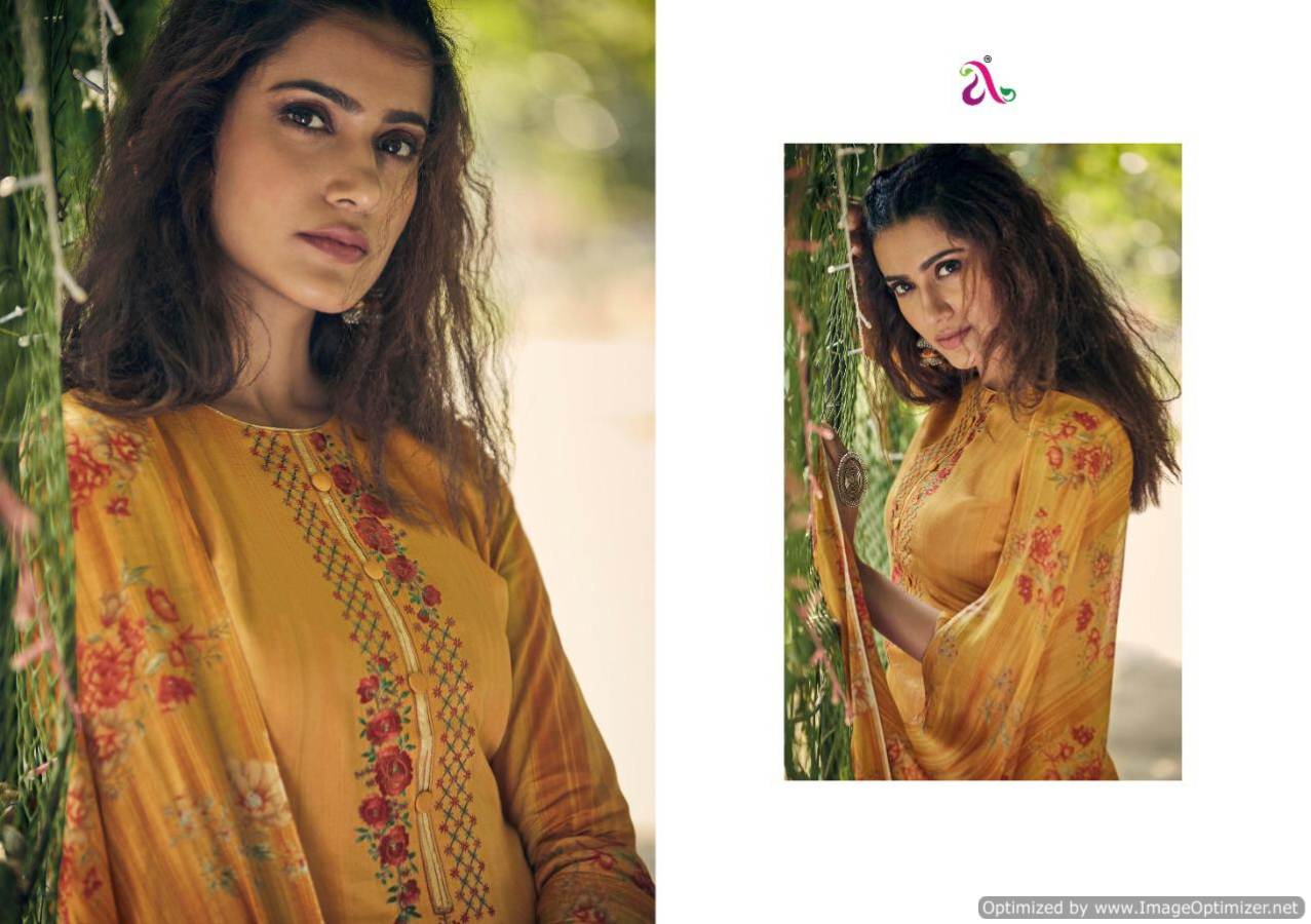 Angroop   Present   Reyes Pure Jam Silk Cotton Designer Dress Material