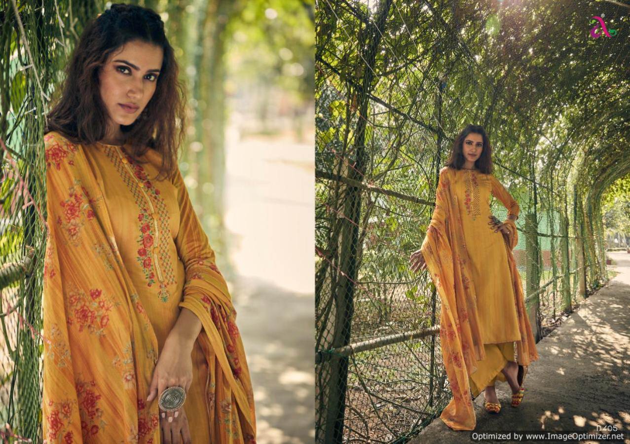 Angroop   Present   Reyes Pure Jam Silk Cotton Designer Dress Material