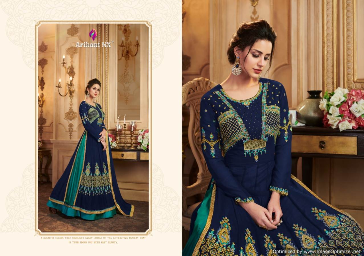 Arihant Present Saira Faux Georgette Wedding Wear Salwar Suits