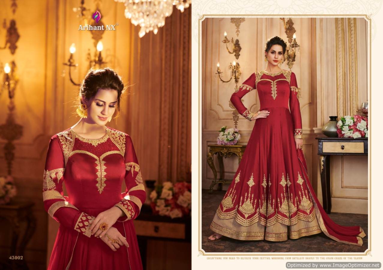 Arihant Present Saira Faux Georgette Wedding Wear Salwar Suits