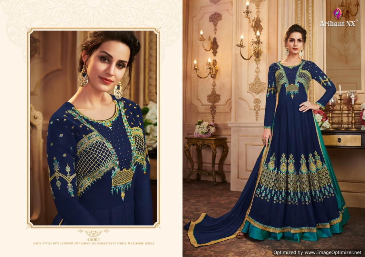 Arihant Present Saira Faux Georgette Wedding Wear Salwar Suits