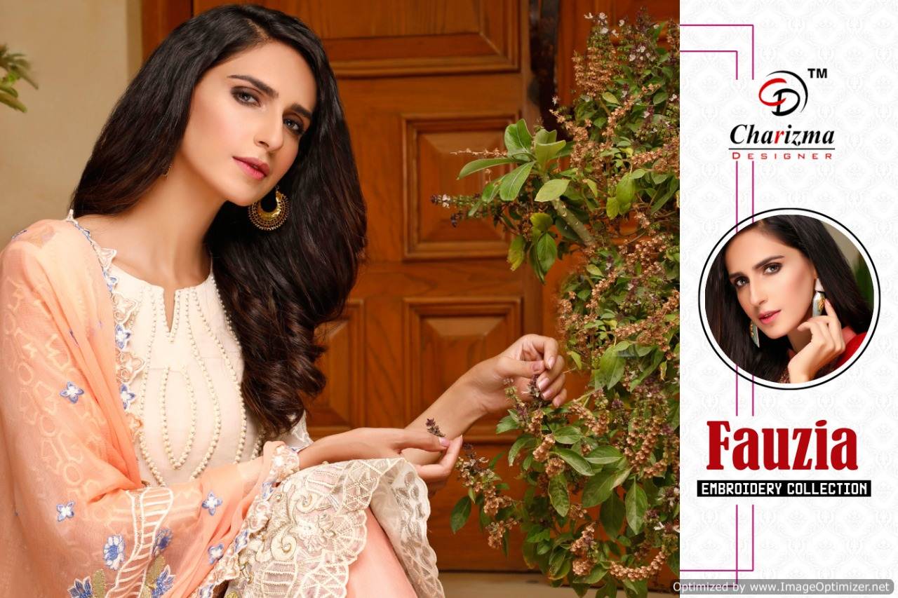 Charizma Present Fauzia Designer Pakistani Suits Collection.