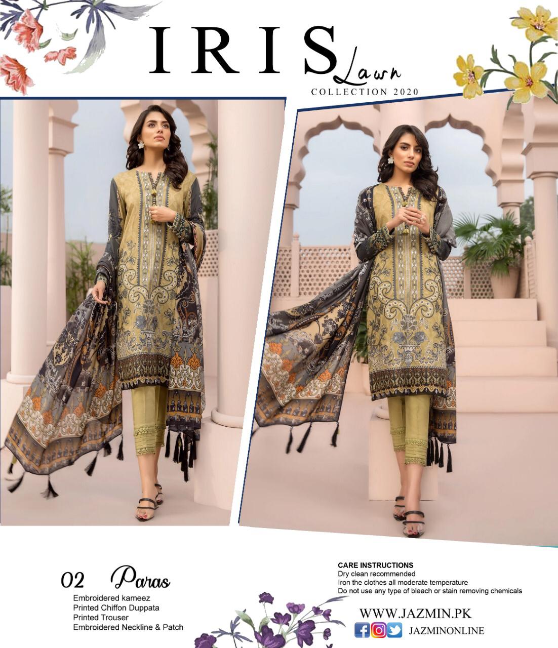 Iris Lawn Collection 2020 Pakistani Salwar Suits