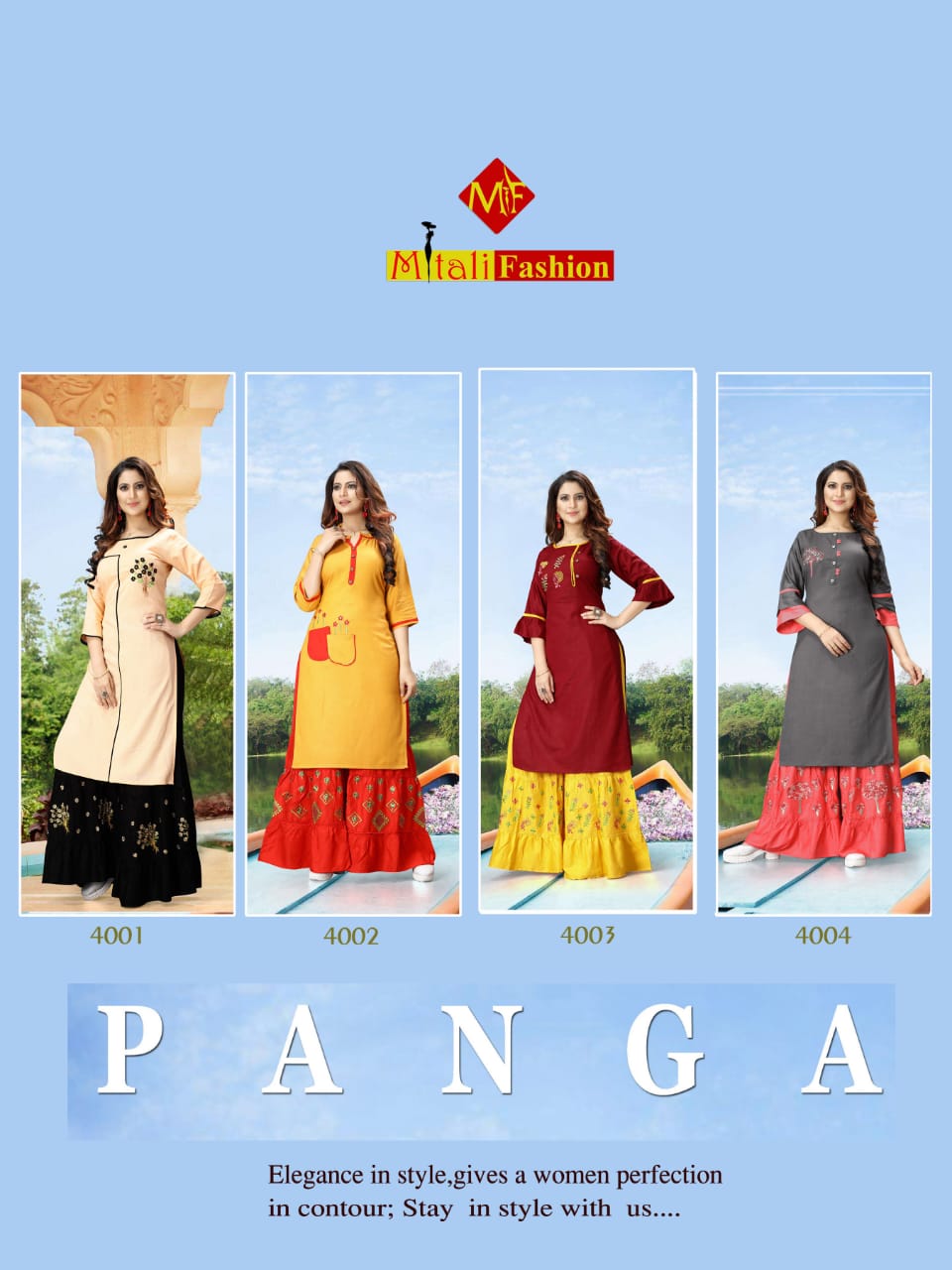 Mitali Fashion Present Panga Kurtis Collection.