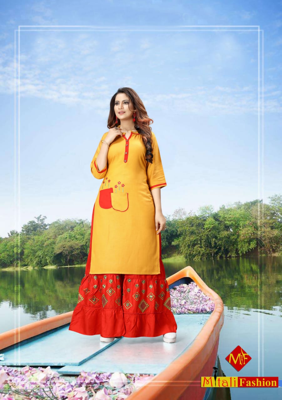 Mitali Fashion Present Panga Kurtis Collection.