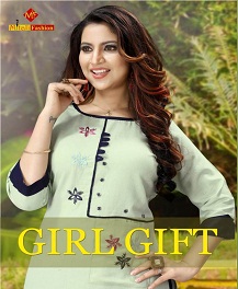 Mitali Present Girl Gift Kurti With Bottom Collection