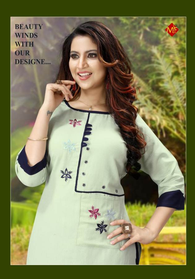 Mitali Present Girl Gift Kurti With Bottom Collection